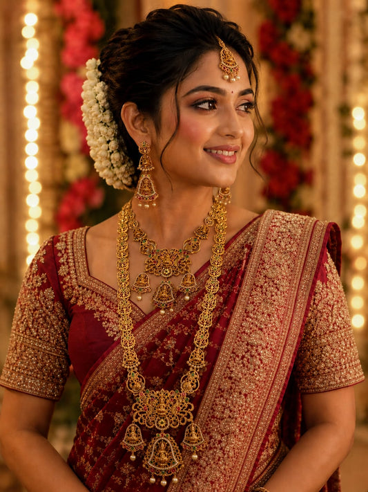 Lakshmi Temple Bridal Jewellery Set