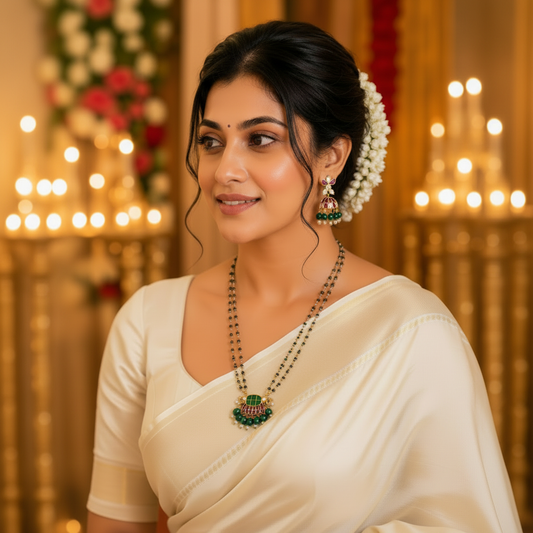 2-Line Mangalsutra - Square