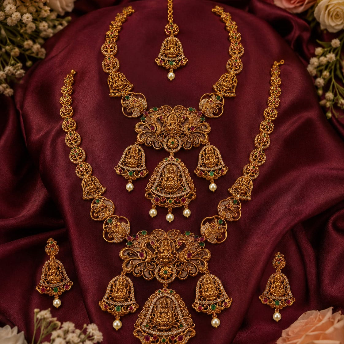 Lakshmi Temple Bridal Jewellery Set
