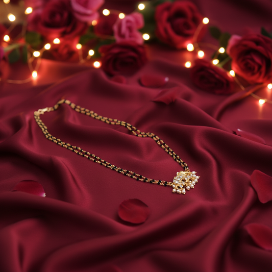 Jadau  Elephant Mangalsutra