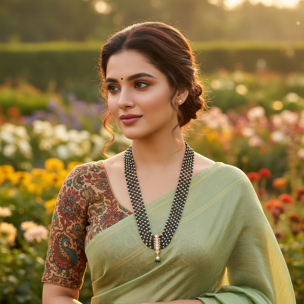 Gold CZ Diamond Mangalsutra