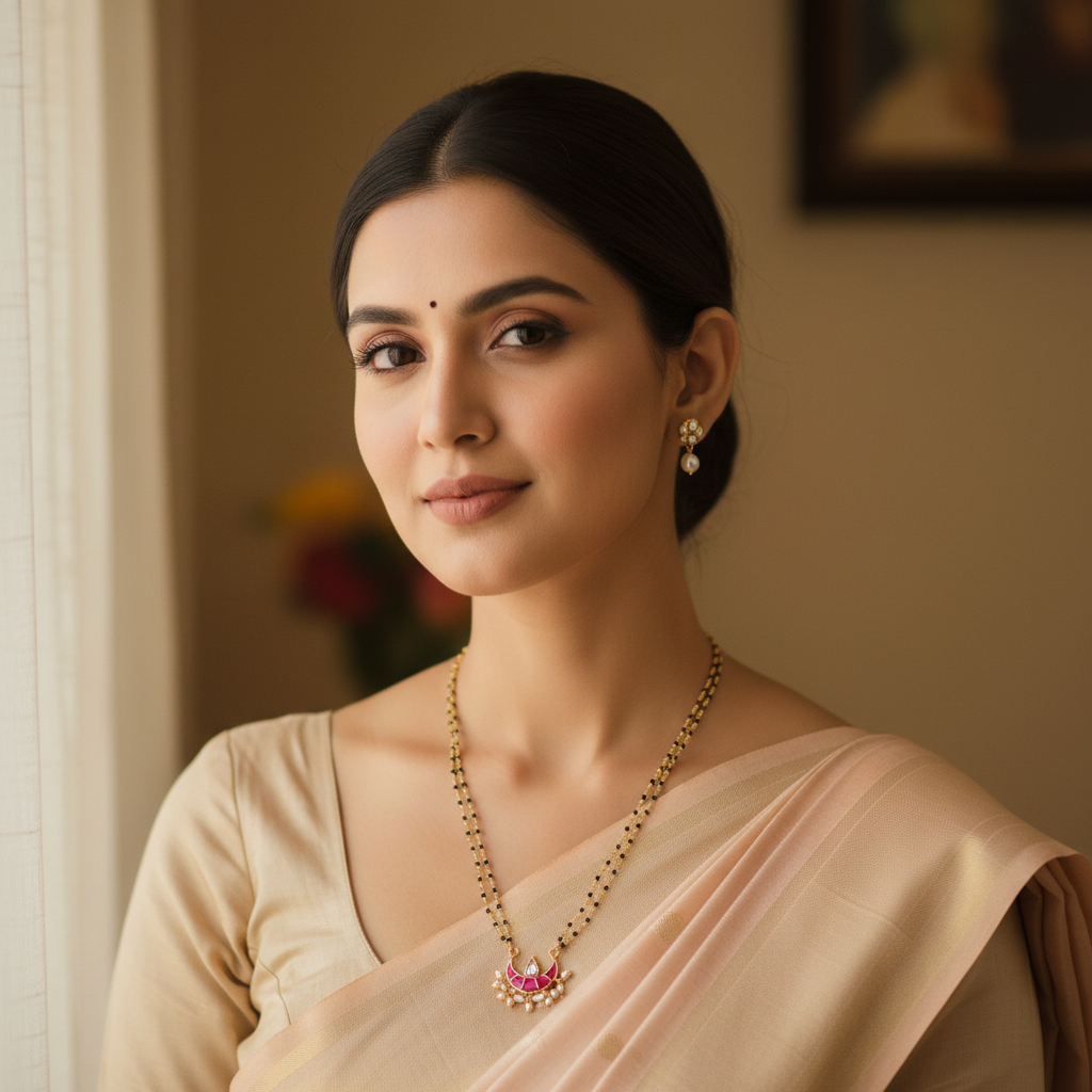 Jadau Chandrakor Mangalsutra